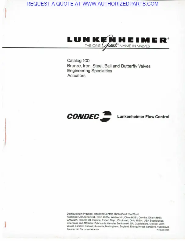 Lunkenheimer_Master Catalog