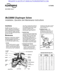 McCanna Diaphragm M & O Manual