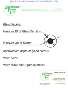 Valve Gland Packing Detail