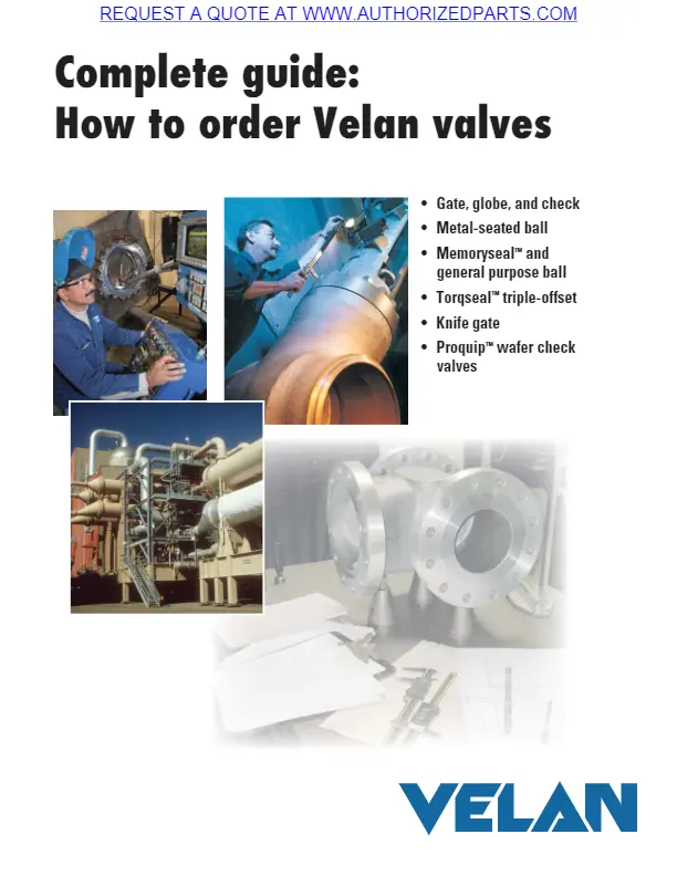 Velan How to Order