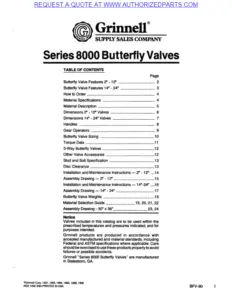 Grinnell Butterfly Valves Original pdf image